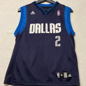 Adidas Kids Dallas Basketball Jersey - Blue size medium